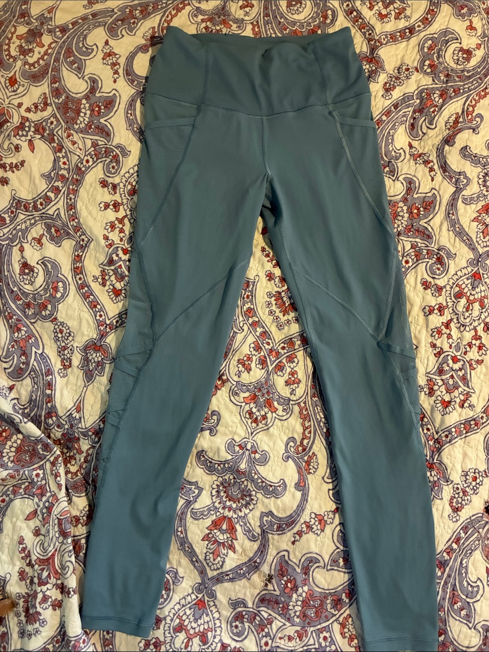 Blue High-Rise Athletic Leggings